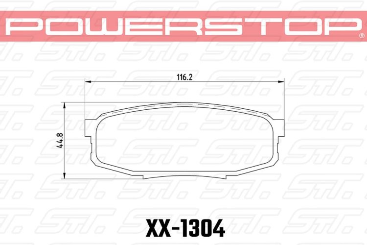 Колодки тормозные 36-1304 PowerStop Z36 задние LEXUS LX570, LX450D, TOYOTA LC200; Tundra