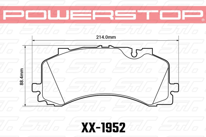 Колодки тормозные 23-1952 PowerStop Z23 передние A6 4A; A7 4K; A8; Q7 4MB; Q8 Akebono 400mm