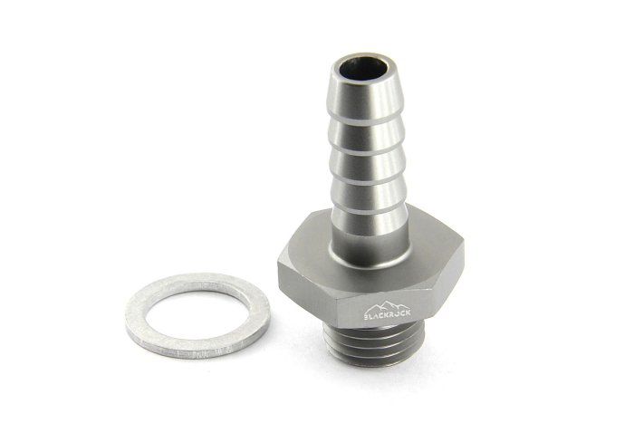 Адаптер П M18 x 1,5 mm - шланг PUSH FIT AN06 (9,5 mm, P406), BLACKROCK LAB, P06-M1815Ti