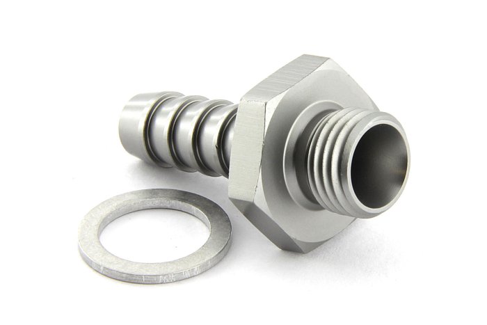 Адаптер П M18 x 1,5 mm - шланг PUSH FIT AN06 (9,5 mm, P406), BLACKROCK LAB, P06-M1815Ti