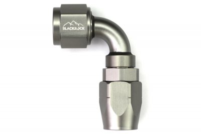 - 8 AN (8AN AN8) фитинг 90°, 20 серия Cutter Style, BLACKROCK LAB A08-090-2Ti