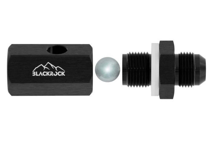 Клапан вентиляции топливного бака с запорным устройств (Roll Over Valve) AN08 BLACKROCK LAB ROV-08BK