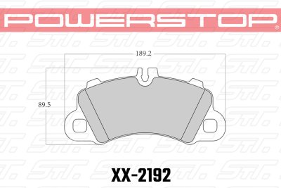 Колодки тормозные 23-2192 PowerStop Z23 передние PORSCHE CAYENNE 9YA 2018-&gt; ; MACAN 2019-&gt;