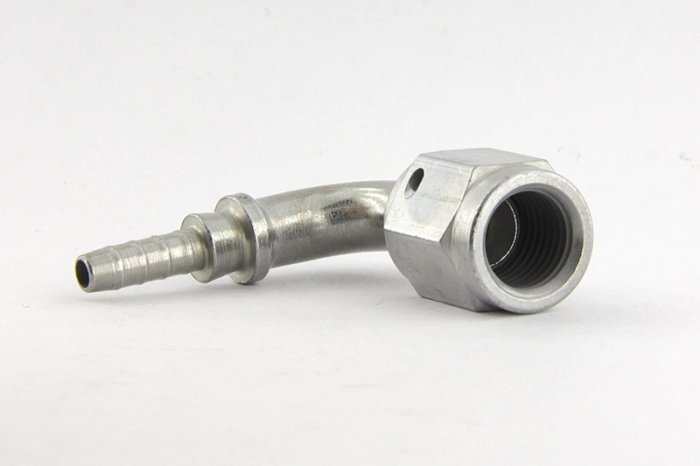 Фитинг мама AN-03 3/8X24 под прямой конус, 90° D-03 сталь, под опрессовку S6091-03Z1, Goodridge