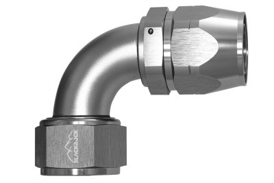 - 20 AN (20AN AN20) фитинг 90°, 20 серия Cutter Style, BLACKROCK LAB A20-090-2Ti