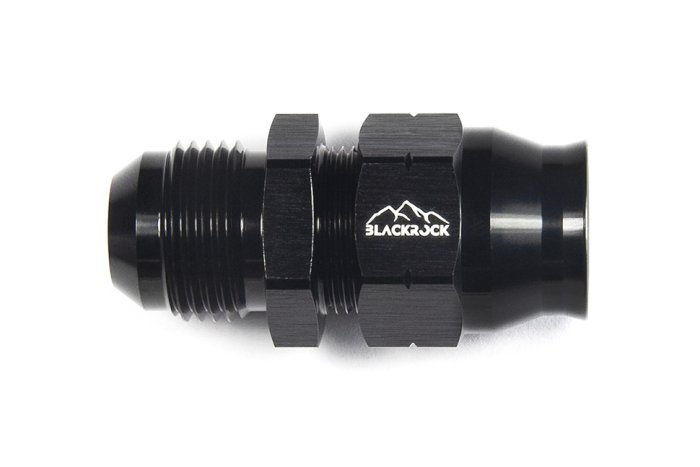 Фитинг AN-08, прямой "папа" Hardline, алюминий, BLACKROCK LAB H08-001-MABK