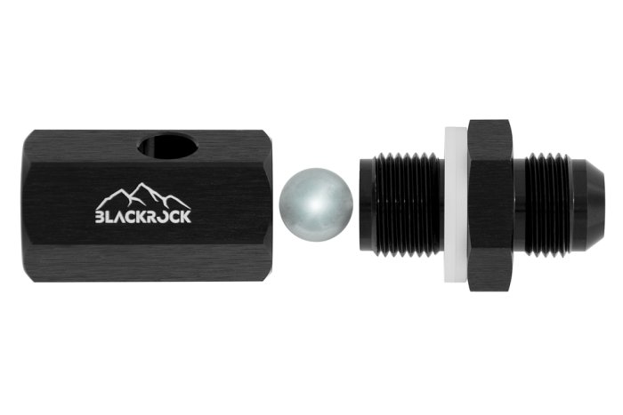 Клапан вентиляции топливного бака с запорным устройств (Roll Over Valve) AN10 BLACKROCK LAB ROV-10BK