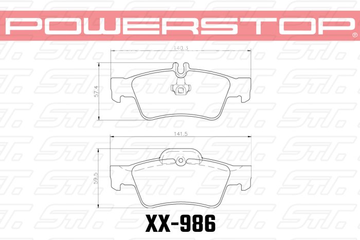 Колодки тормозные 23-986 PowerStop Z23 задние MB E W211; W212; S-class W220; W221