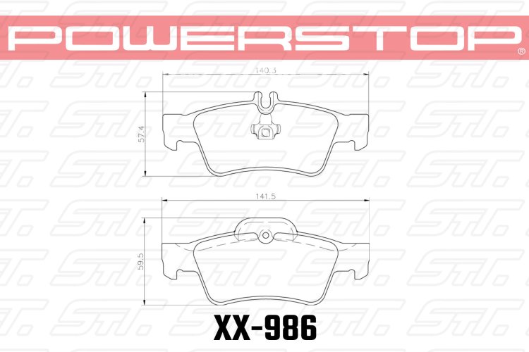 Колодки тормозные 23-986 PowerStop Z23 задние MB E W211; W212; S-class W220; W221