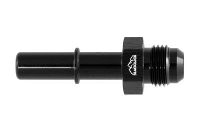 Фитинг AN-06 - 3/8&quot; (9,5mm) быстросъём, прямой папа, BLACKROCK LAB L06-380-M001BK