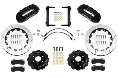 Тормозная система передняя 406x35mm, Wilwood 6 поршней, TX6R, черный, RAM 1500 TRX, 140-17389