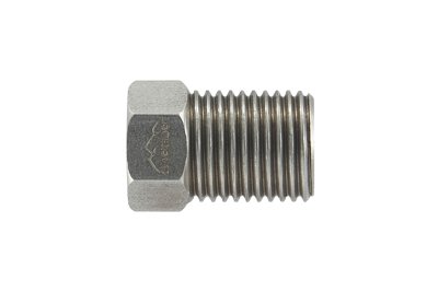 Штуцер (для тормозной трубки) папа M10x1 mm КОРОТКИЙ нерж. сталь BLACKROCK LAB PM-M1010