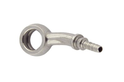 Фитинг banjo d10 mm, 20°, влево D-03 нерж сталь, под опрессовку S5093L-03C, Goodridge