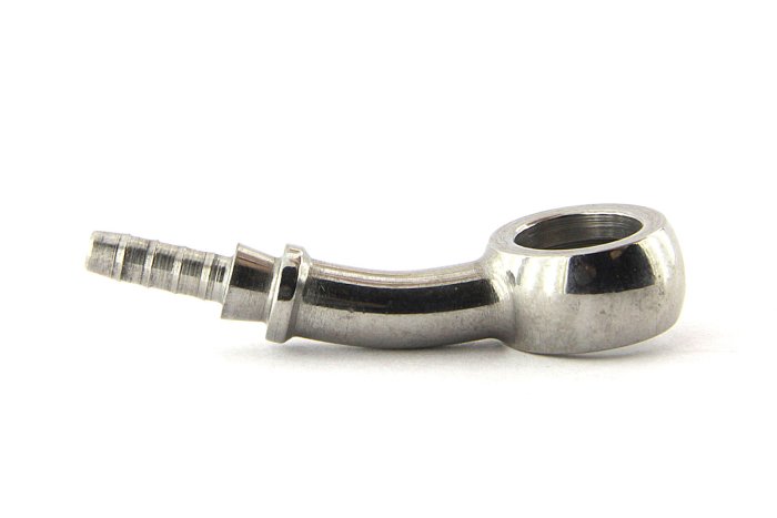 Фитинг banjo d10 mm, 20°, влево D-03 нерж сталь, под опрессовку S5093L-03C, Goodridge