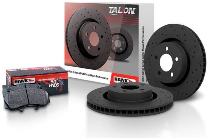 КОМПЛЕКТ ЗАДНИЙ. BMW E90 325i; Тормозные диски HAWK + колодки 5.0; HKC4504.624B