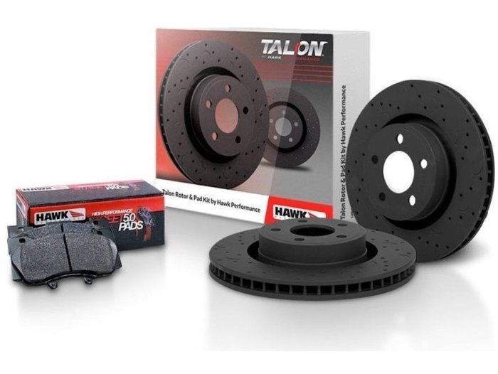 КОМПЛЕКТ ЗАДНИЙ. BMW E90 325i; Тормозные диски HAWK + колодки 5.0; HKC4504.624B