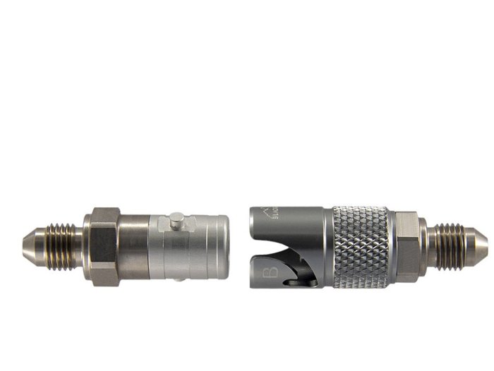 Быстросъёмный разъём П AN04 - П AN04, корпус AN-05, титан, BLACKROCK LAB, QDC-04MT