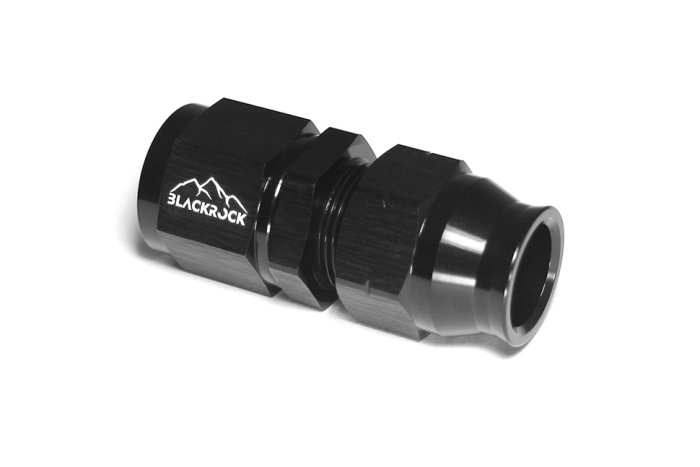 Фитинг AN-08, прямой "мама" Hardline, алюминий, BLACKROCK LAB H08-001-BK