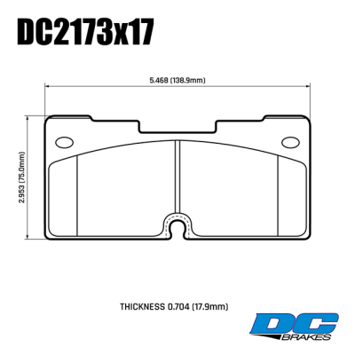 Колодки тормозные DC2173R17 DC brakes Street HD+, перед. Cadillac Escalade, Chevrolet Tahoe, 2021-&gt;
