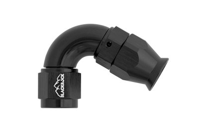 - 6 AN (6AN AN6) фитинг 120° Full Flow BLACKROCK LAB T06-120-3BK под тефлоновый шланг (600 серия)
