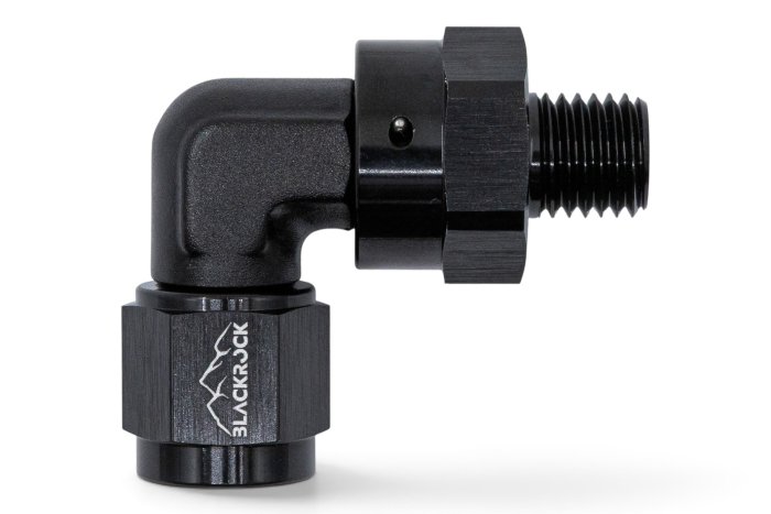 Адаптер М AN06 - П M12 x 1,5 mm, 90°, алюминий, BLACKROCK LAB, AN923-06M1215SW