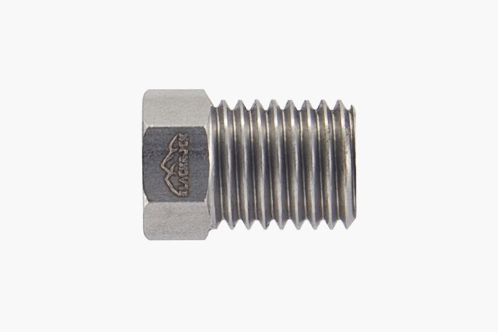 Штуцер (для тормозной трубки) папа M10x1,25 mm КОРОТКИЙ нерж. сталь BLACKROCK LAB PM-M10125