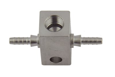 Тройник Goodridge crimp-М10x1-crimp, обатный конус сталь, SP-203
