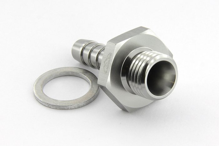 Адаптер П M12 x 1,5 mm - шланг PUSH FIT AN05 (7,9 mm, P405), BLACKROCK LAB, P05-M1215Ti