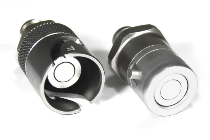 Быстросъёмный разъём П AN06 - П AN06, корпус AN-08, титан , BLACKROCK LAB, QDC-06MT