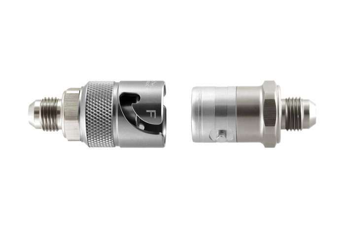 Быстросъёмный разъём П AN06 - П AN06, корпус AN-08, титан , BLACKROCK LAB, QDC-06MT