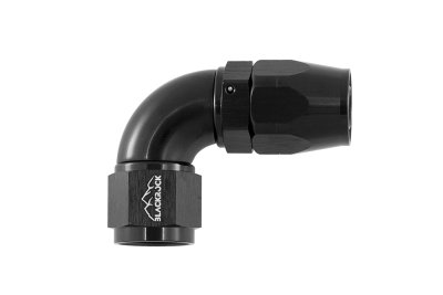 - 8 AN (8AN AN8) фитинг 90°, Full Flow серия BLACKROCK LAB A08-090-3BK