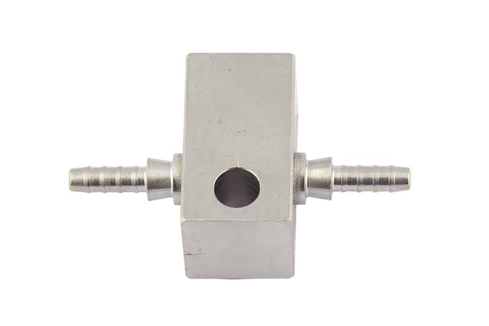 Тройник Goodridge crimp-M10x1-crimp, прямой конус, сталь, SP-225