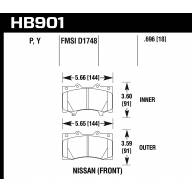 Колодки тормозные HB901P.696 - Колодки тормозные HB901P.696