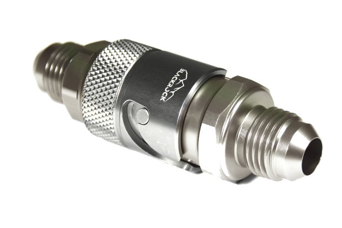 Быстросъёмный разъём П AN08 - П AN08, корпус AN-08, титан , BLACKROCK LAB, QDC-08MT