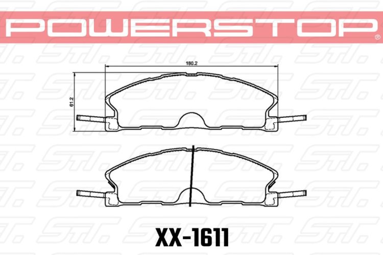 Колодки тормозные 36-1611 PowerStop Z36 передние Ford Explorer AWD 2010-2019