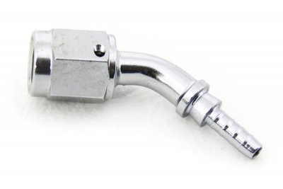 Фитинг мама AN-03 3/8X24 под прямой конус, 45° D-03 хром, под опрессовку S6046-03CH, Goodridge
