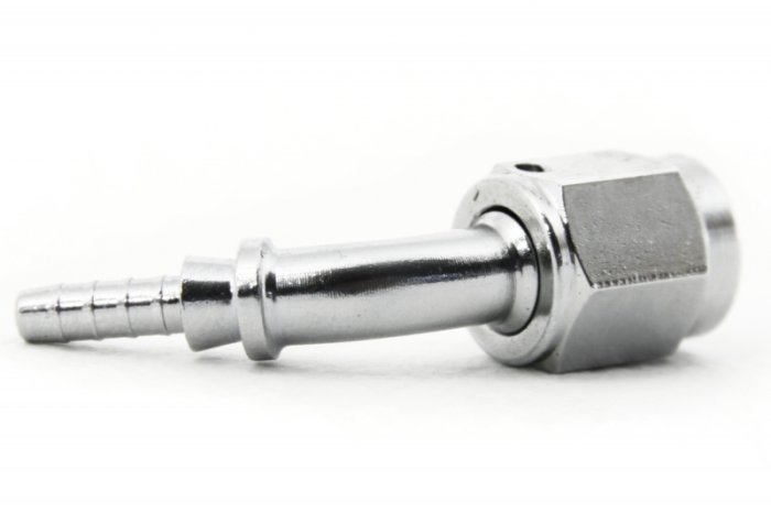 Фитинг мама AN-03 3/8X24 под прямой конус, 45° D-03 хром, под опрессовку S6046-03CH, Goodridge