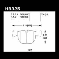 Колодки тормозные HB325B.720 передние BMW X5 E53 / M5 E39 / E39 - Колодки тормозные HB325B.720 передние BMW X5 E53 / M5 E39 / E39