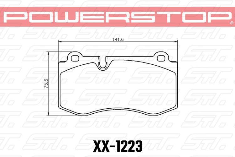 Колодки тормозные 26-1223 PowerStop Z26 передние Mercedes-Benz CLS C219; E W211; SL R230