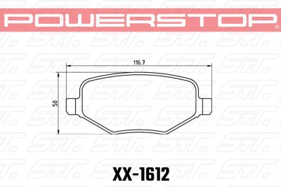 Колодки тормозные 36-1612 PowerStop Z36 задние Ford Explorer AWD 2010-2019