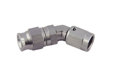 Фитинг мама AN-03 3/8X24 под прямой конус, 45° вращающийся D-03 алюминий T03-045-6Ti, BLACKROCK LAB