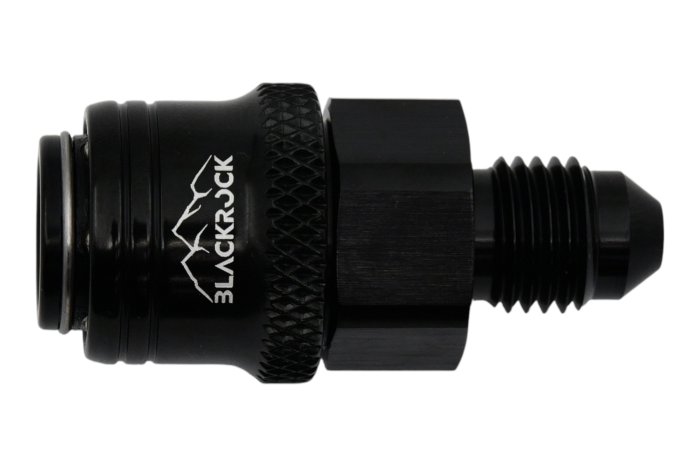 - 4 AN (4AN AN4) фитинг прямой, быстросъём М - П AN04, Easy-Release, BLACKROCK LAB, FD04-04M