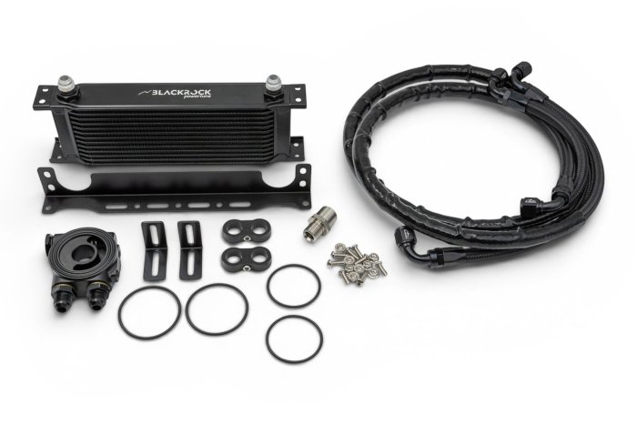 Радиатор масляный 13 рядов установочный комплект VAG EA888 Gen2, GOLF6 GTI BLACKROCK LAB VW-BCK-0167