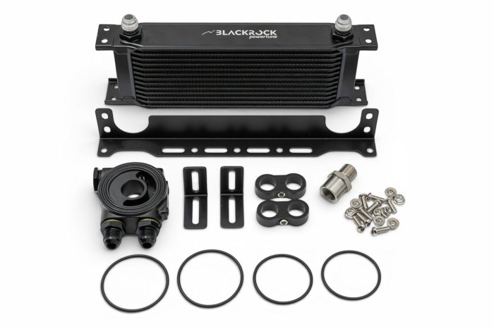 Радиатор масляный 13 рядов установочный комплект VAG EA888 Gen2, GOLF6 GTI BLACKROCK LAB VW-BCK-0167