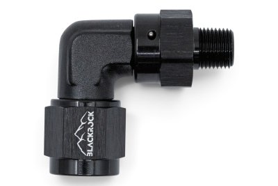 Адаптер М AN06 - П 1/8 NPT, 90°, алюминий, BLACKROCK LAB, AN923-0618NPTSW