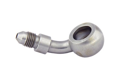 Адаптер banjo M12 mm - AN03, 45° нерж сталь, BLACKROCK LAB, 776-03-D1245SS