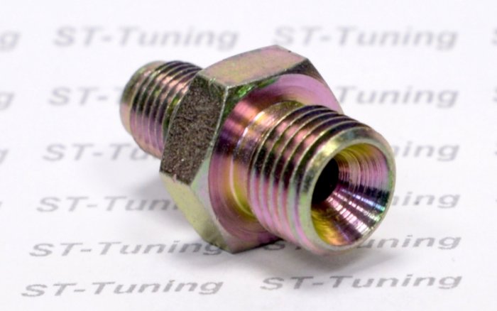 Адаптер П 1/4 BSP обратный конус - П M10х1 обратный конус, сталь Goodridge 742-04-31P