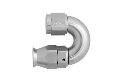 - 6 AN (6AN AN6) фитинг 180° Full Flow BLACKROCK LAB T06-180-3Ti под тефлоновый шланг (600 серия)
