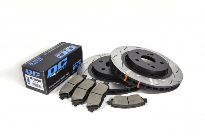 КОМПЛЕКТ ПЕРЕДНИЙ:Торм. диски DBA42744S T3+колодки DCbrakes STR.S Toyota Camry V70 2017->