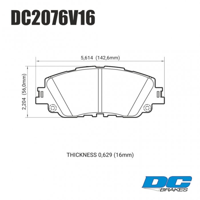 КОМПЛЕКТ ПЕРЕДНИЙ:Торм. диски DBA42744S T3+колодки DCbrakes STR.S Toyota Camry V70 2017->